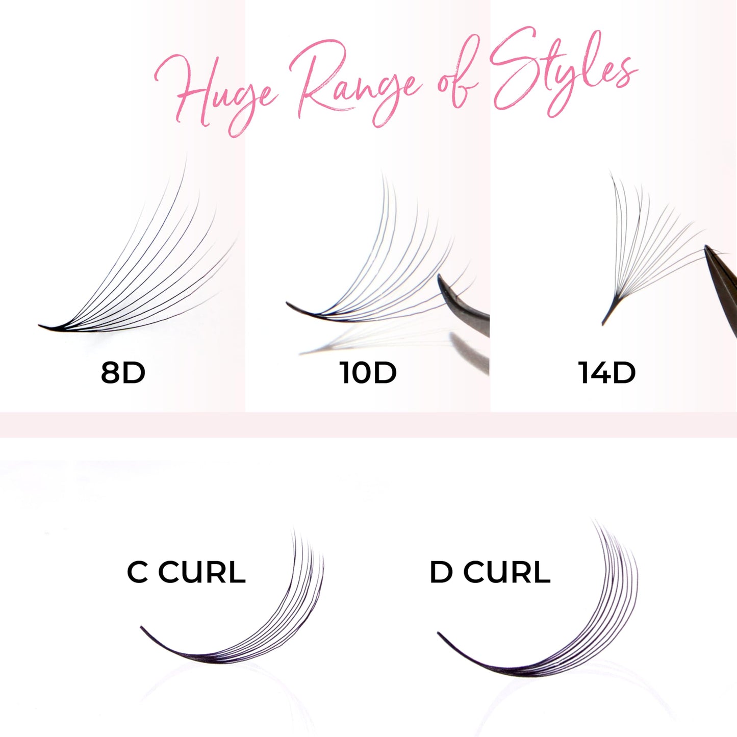 One V Salon Pro 6D Ultra-Speed Promade Fans, 1000 Premade Volume Lash Fans | D Curl | 0.07 | 8–14 mm Mixed Lengths | Thin Base, Quick Application Eyelash Extensions (Ultra 6D-0.07-D Curl)