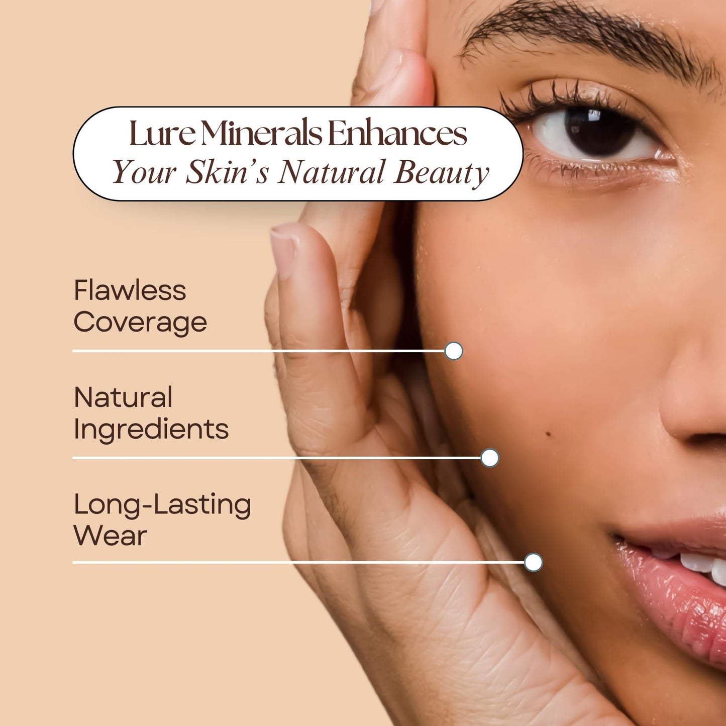 Lure Minerals Foundation Loose Powder 8g Sifter Jar- Choose Color,free of Harmful Ingredients (Compare to Bare Minerals (Fairly Light -Matte 8 grams)