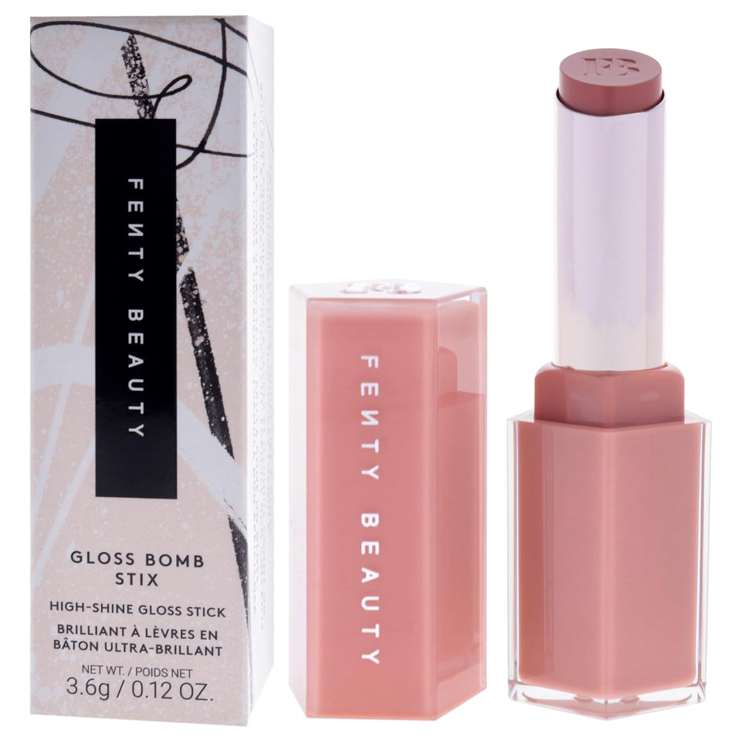 Fenty Beauty Gloss Bomb Stix - High Shine Lip Gloss Stick | 03 Fenty Glow - 0.12 oz