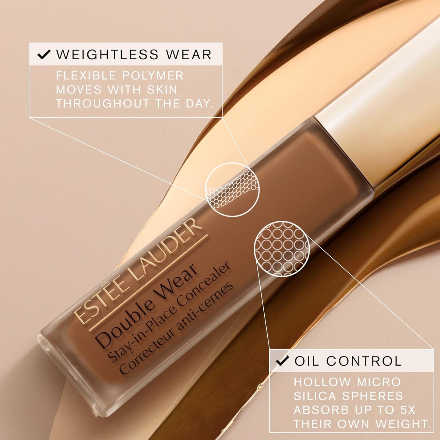 Estée Lauder Double Wear Concealer - 24-Hour Flawless Coverage | Soft Matte Finish, Hydrating, 0.4 Fl Oz