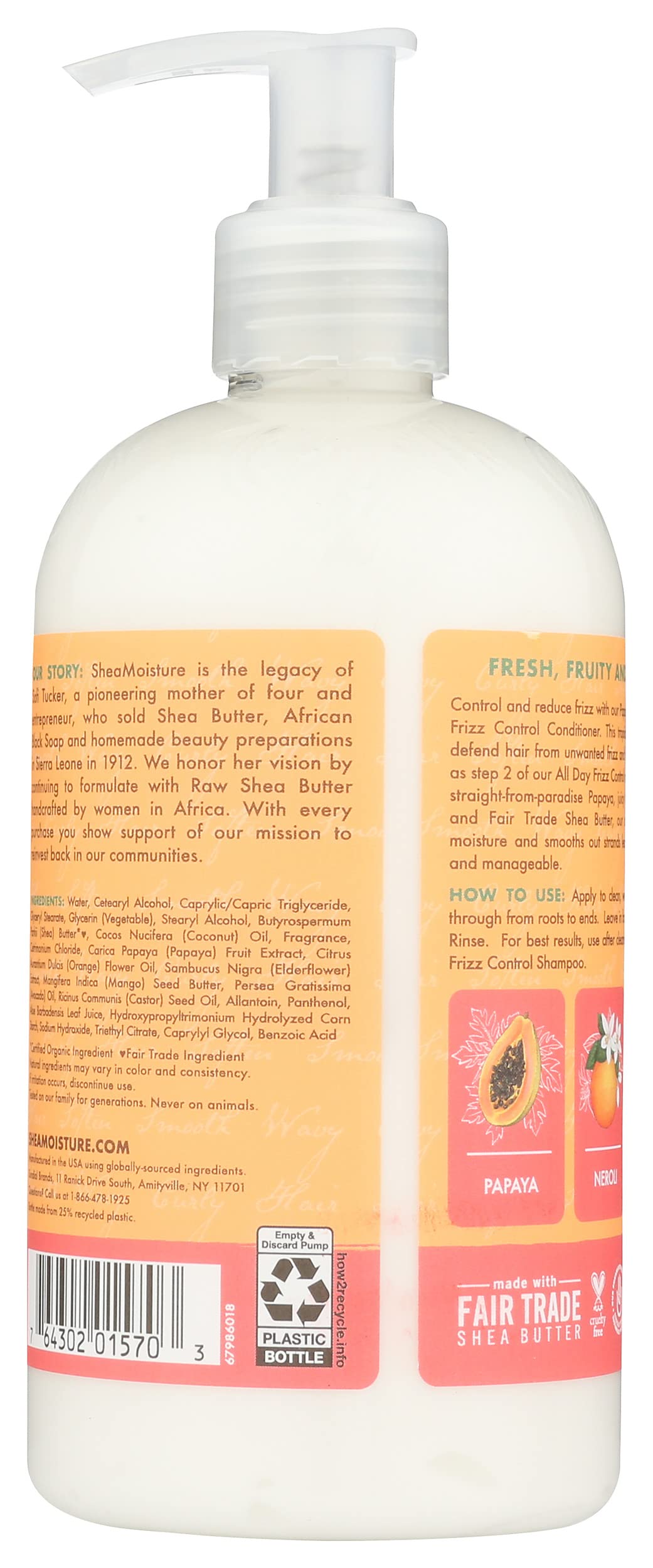 Shea Moisture, All Day Frizz Control Conditioner Papaya & Neroli, 13 Ounce