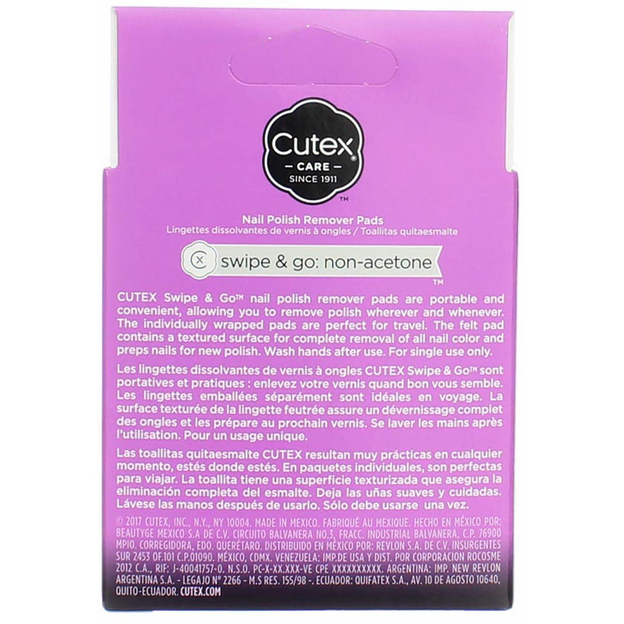 Cutex Swipe Go Nail Polish Remover Pads