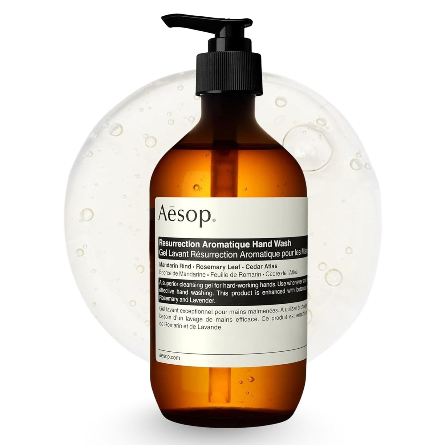 Aesop Resurrection Aromatique Hand Wash - Hydrating Non-Drying Soap with Mandarin & Lavender | 16.9 oz