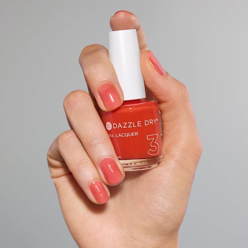 Dazzle Dry Nail Lacquer - Sweet & Juicy Sheer Poppy Orange | 0.5 fl oz Jelly Finish
