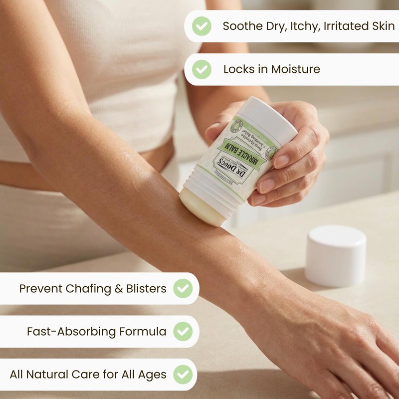Dr. Doug's Original Miracle Balm – | Organic, Handmade Balm for Dry, Itchy Skin | Cruelty-Free &