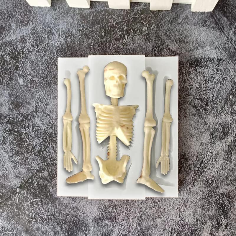 Halloween Skull Silicone Molds - DIY Cake, Fondant & Chocolate Treats | Perfect for Cookies & Candles