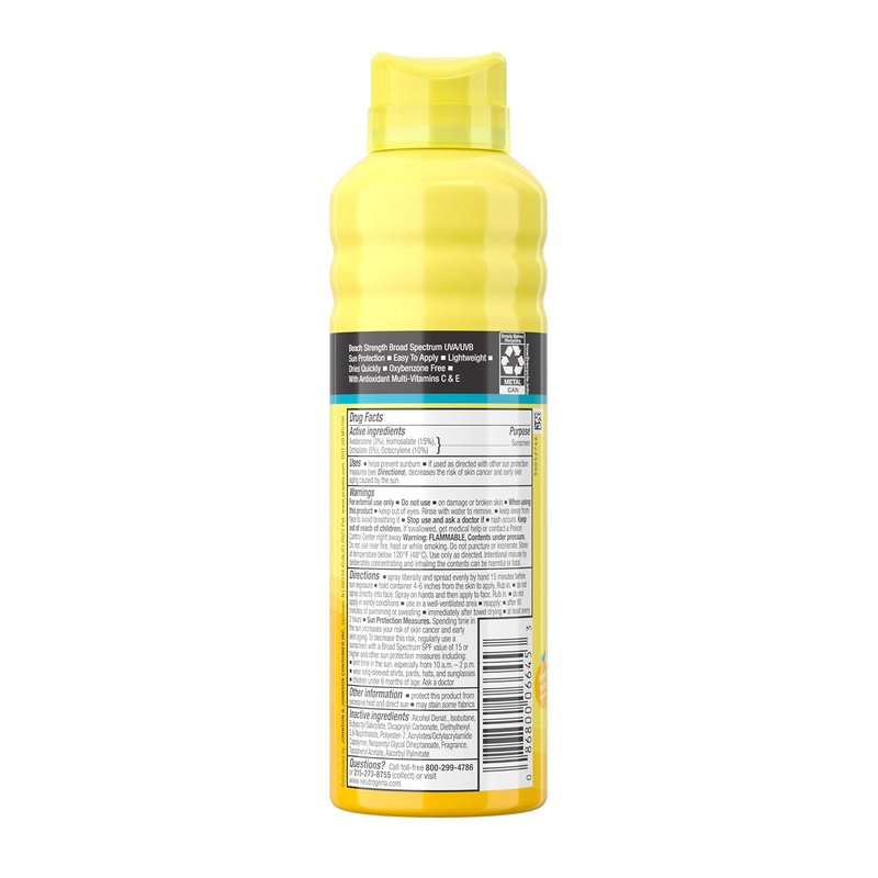 Neutrogena Beach Defense Kids Sunscreen Spray SPF 70 - Water-Resistant & Oxybenzone-Free | 6.5 oz, Pack of 2