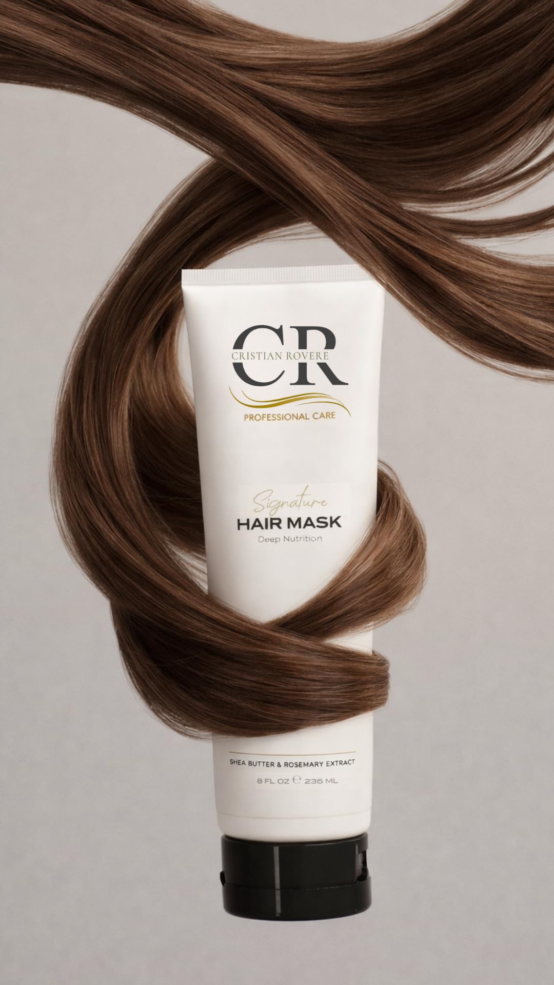 Cristian Rovere - Signature Hair Mask - Deep Conditioning Hair Mask Infused with Shea Butter & Rosemary Extract - Nourishing Hair Treatment for Dry & Damaged Hair - Paraben Free - 8 Fl Oz