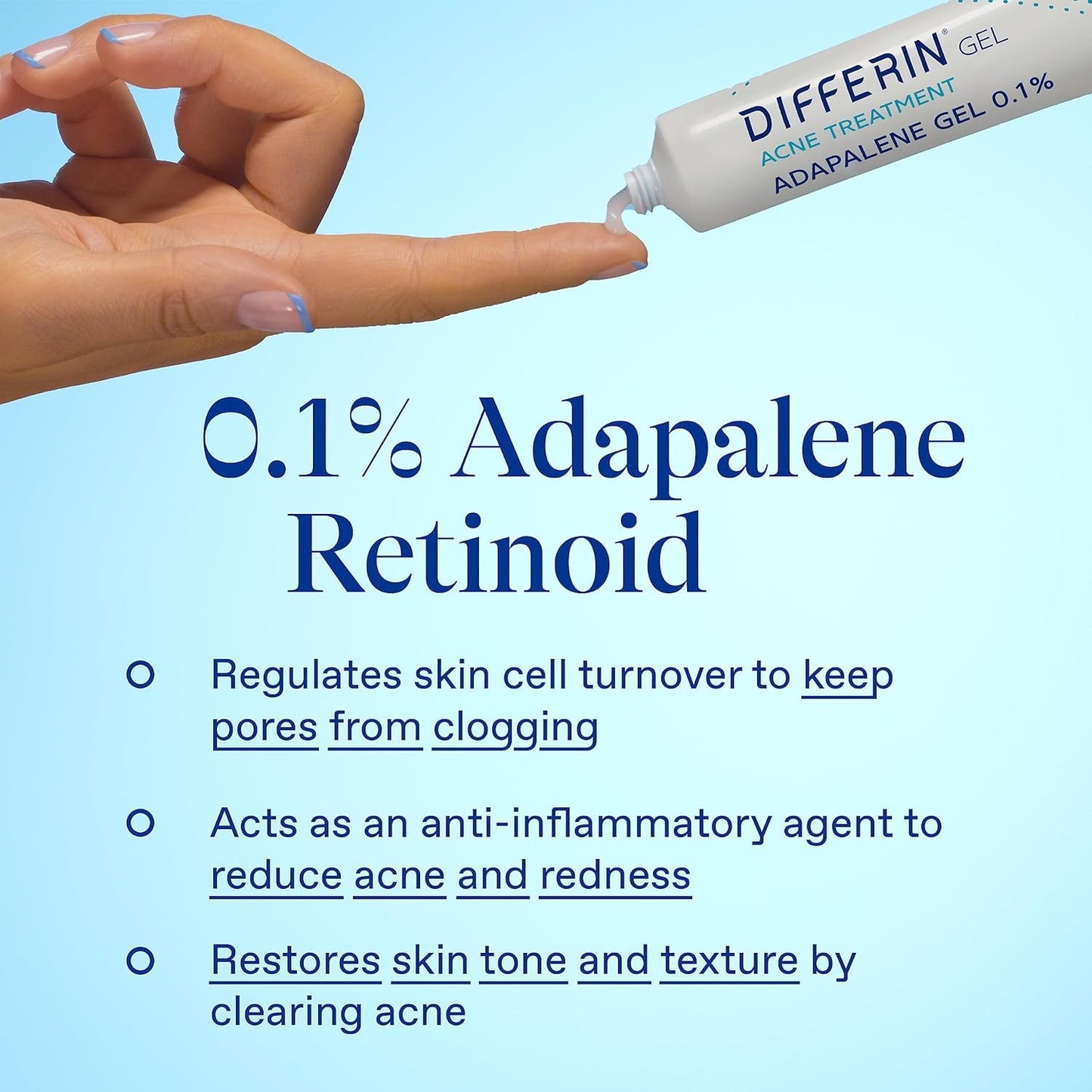 Differin Acne Treatment Kit - Gel Retinoid & Benzoyl Peroxide Face Wash for Pimple-Prone Skin | 0.1% Adapalene