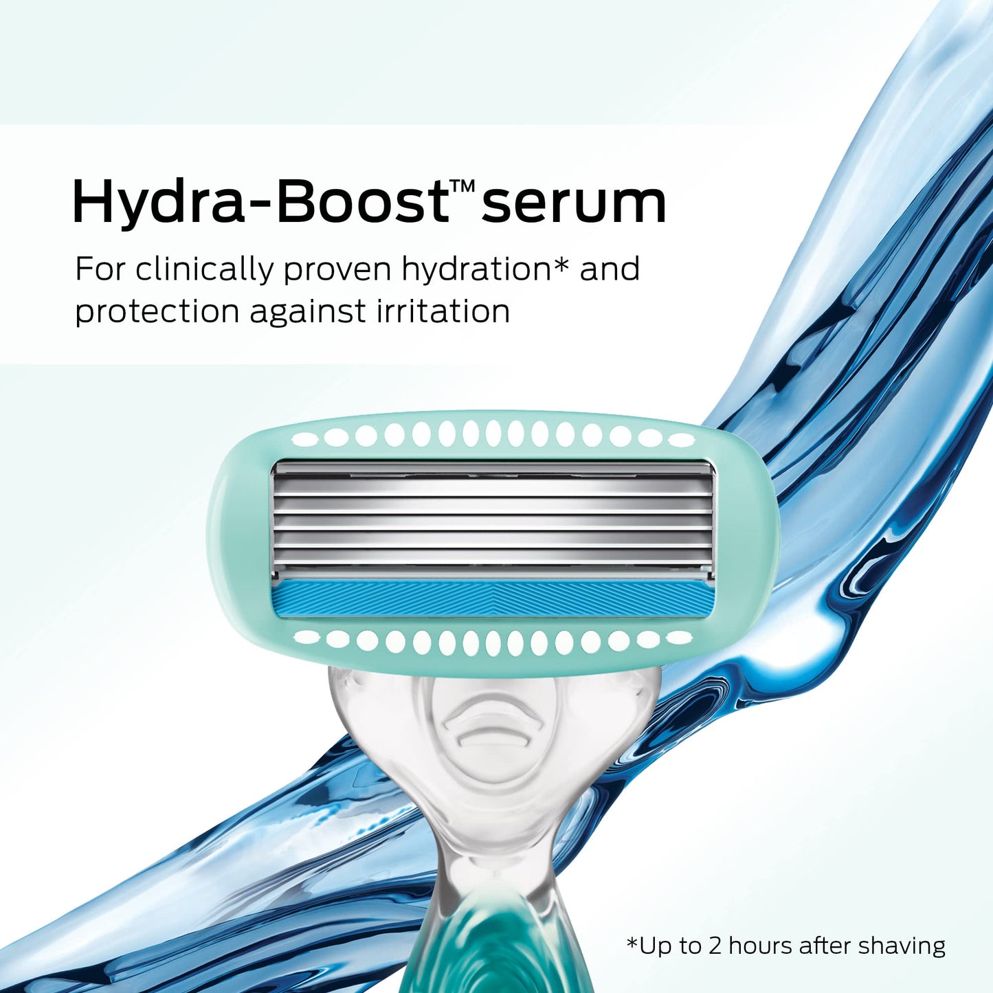 Schick Hydro Silk Sensitive Skin Razor for Women With 5 Moisturizing Razor Blade Refills & Moisturizing Razor Blade Refills for Women with Shower Hanger, 6 Count (Pack of 1)