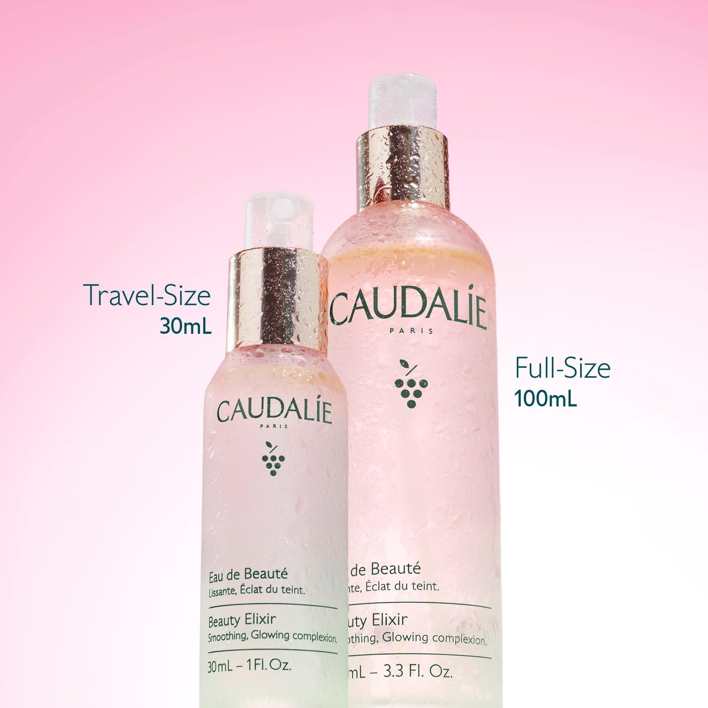 Caudalie Beauty Elixir Prep, Set Makeup, Glow Face Mist - 100 mL