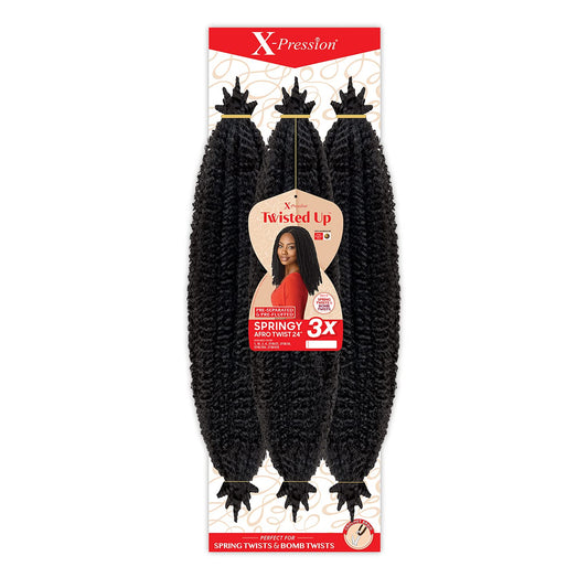Outre Crochet Braids X-Pression Twisted Up 3X Springy Afro Twist 24" (3-pack, 1)