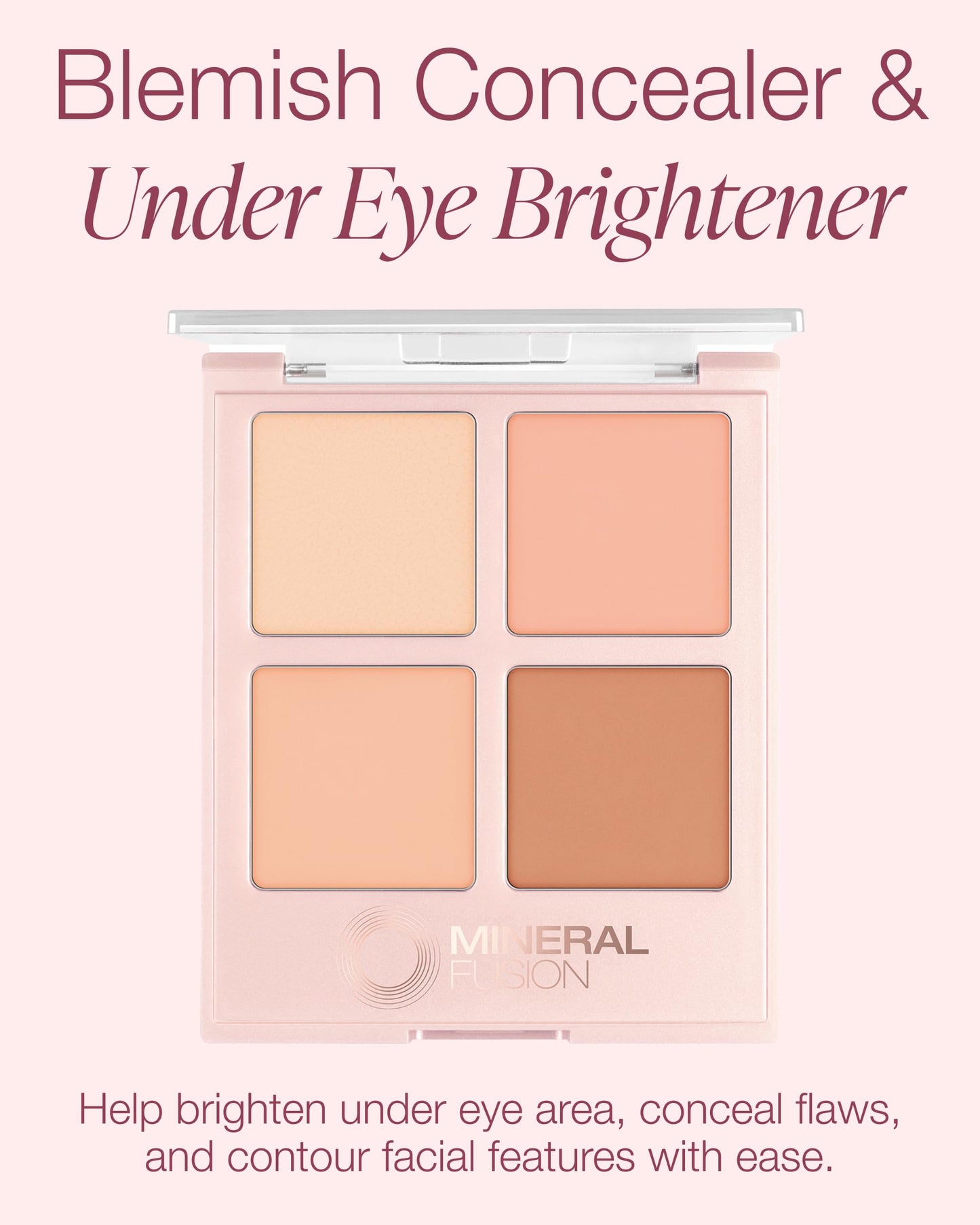 Mineral Fusion Makeup Cream Concealer Eye Palette Quad (Indulgence)