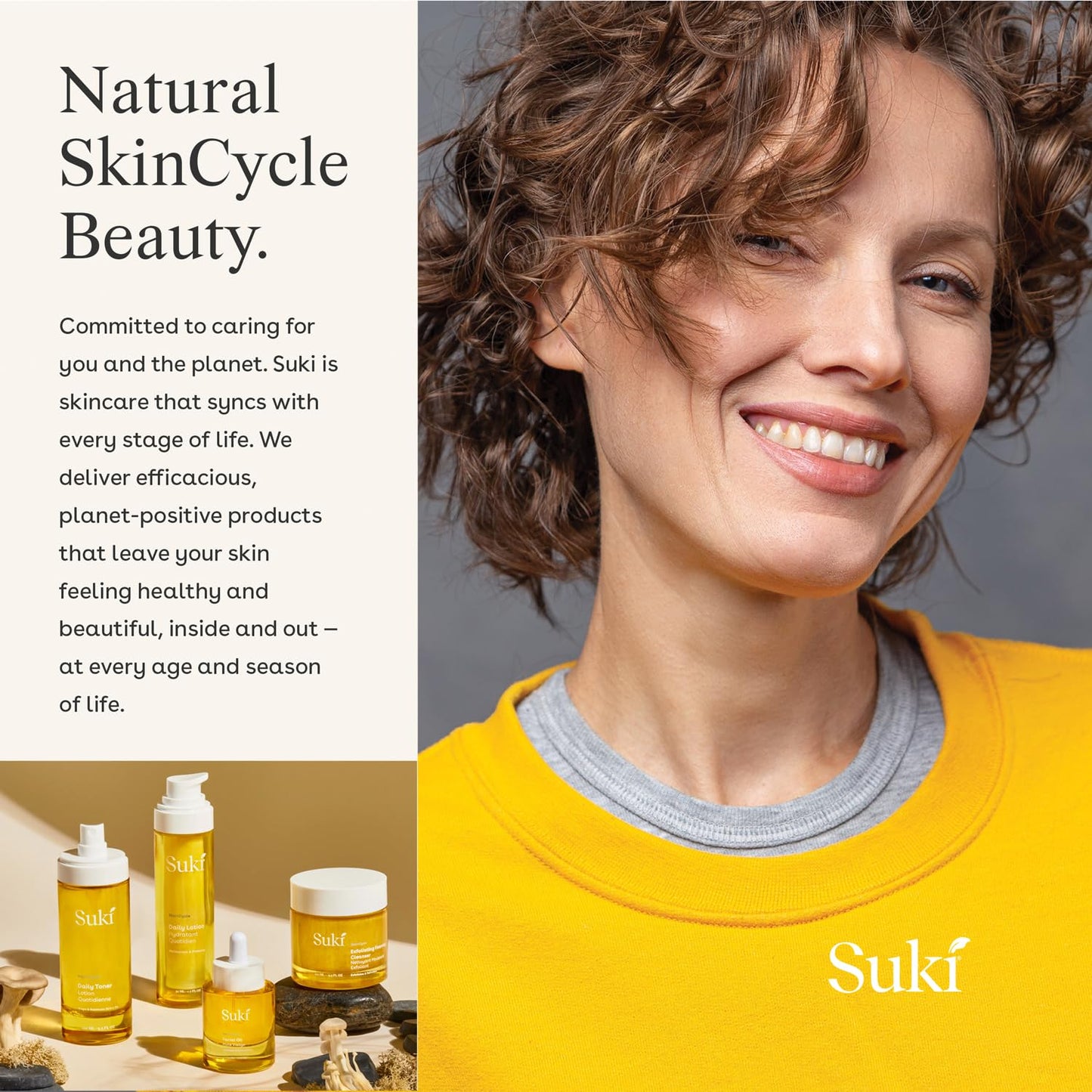 Suki Cleansing Oil 4 Fl Oz, Makeup Remover, Facial Cleanser, Prevents Breakout and Hydrates