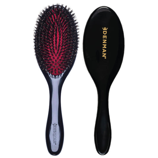 Denman Natural Bristle Grooming Brush, Medium