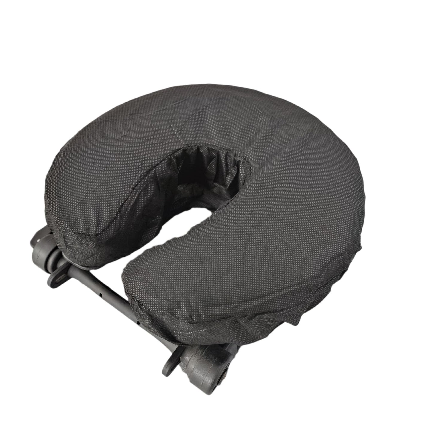 ZMDREAM Headrest Covers Fitted Disposable Massage Face Cradle Covers Stretchy Universal Size White & Black