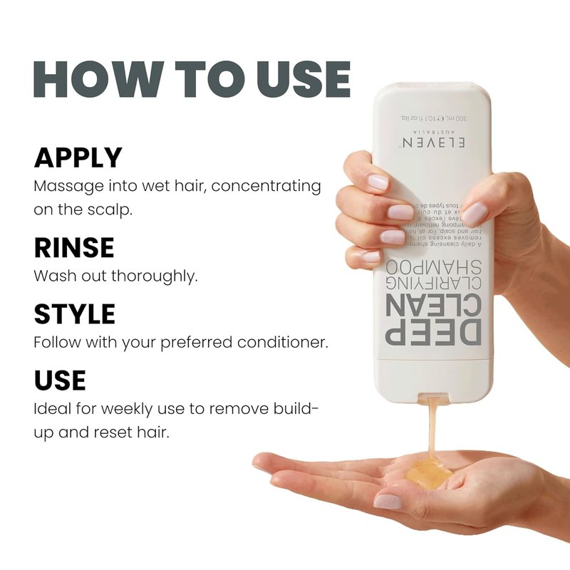 Deep Clean Clarifying Shampoo - Detoxify Scalp, Remove Build-Up | Sulfate-Free Formula for All Hair Types