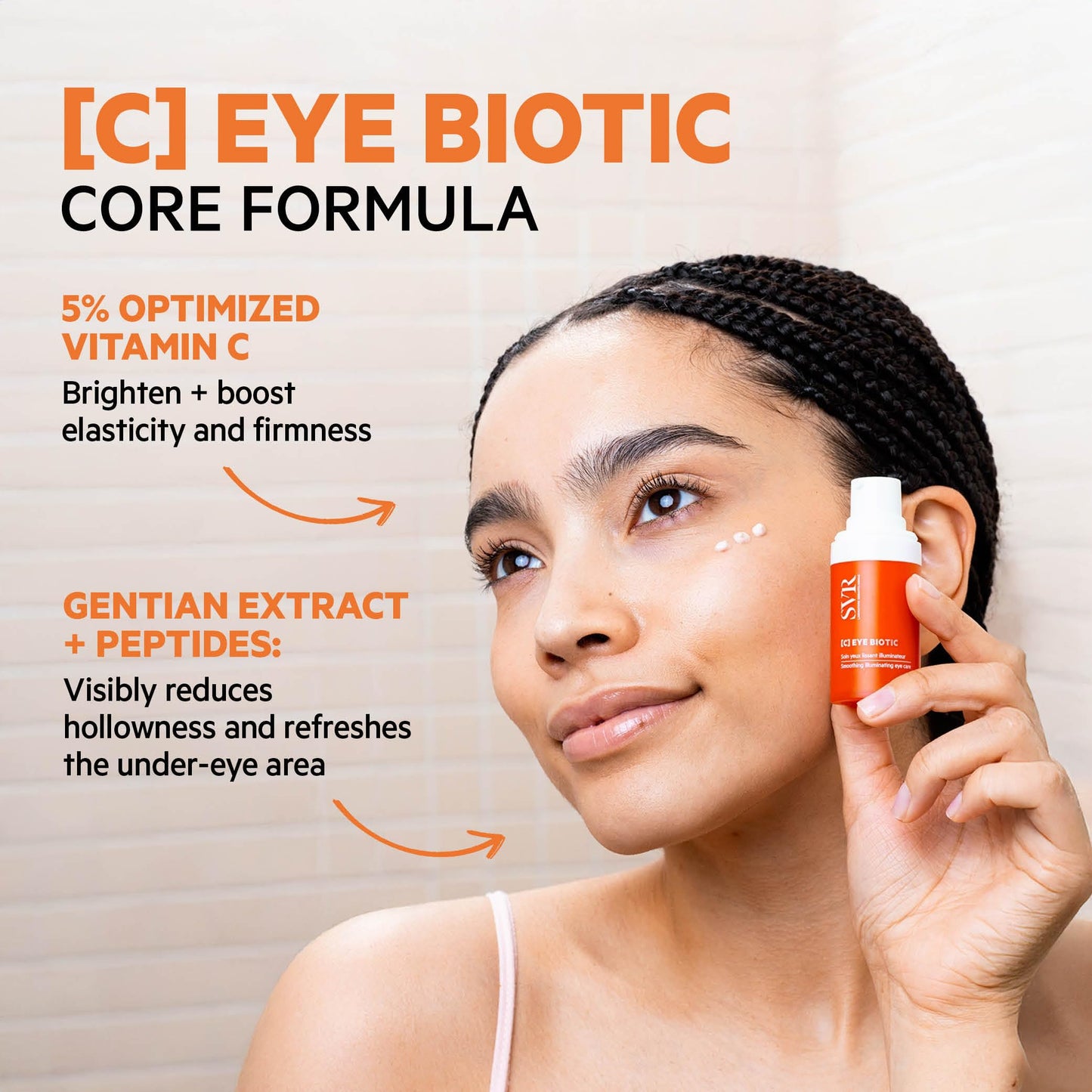 SVR - SVR [C] Eye Biotic - 5% Stabilized Vitamin C - Reduces the look of dark circles, smooths lines, and boosts radiance - Dermatologically and Ophthalmologically Tested - 1 fl.oz.