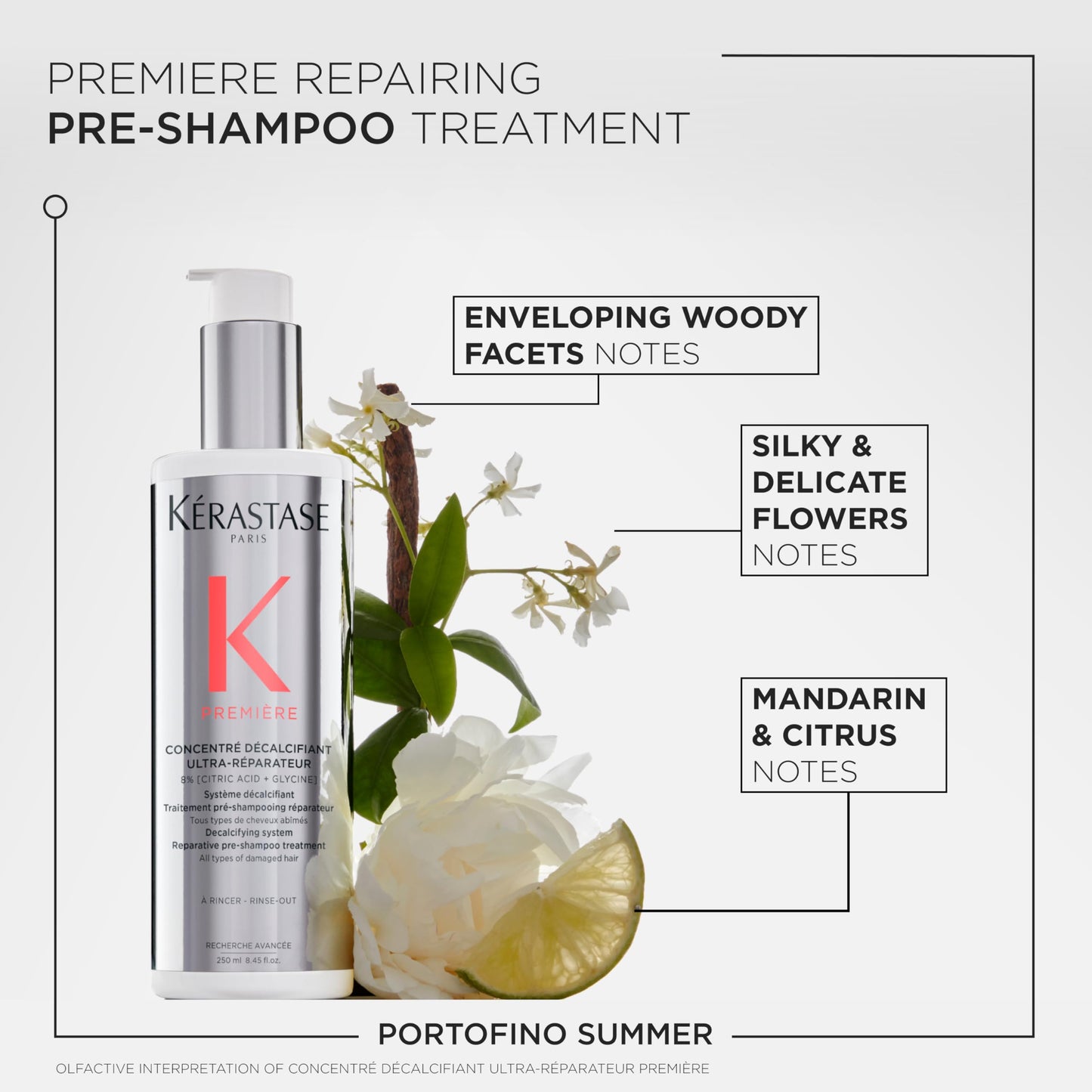 Kerastase Premiere Repair Pre-Shampoo Treatment For Damaged Hair - Dual-Action for Stronger Hair, Repairs Damage & Calcium Build-Up, 93% Less Breakage, With Citric Acid