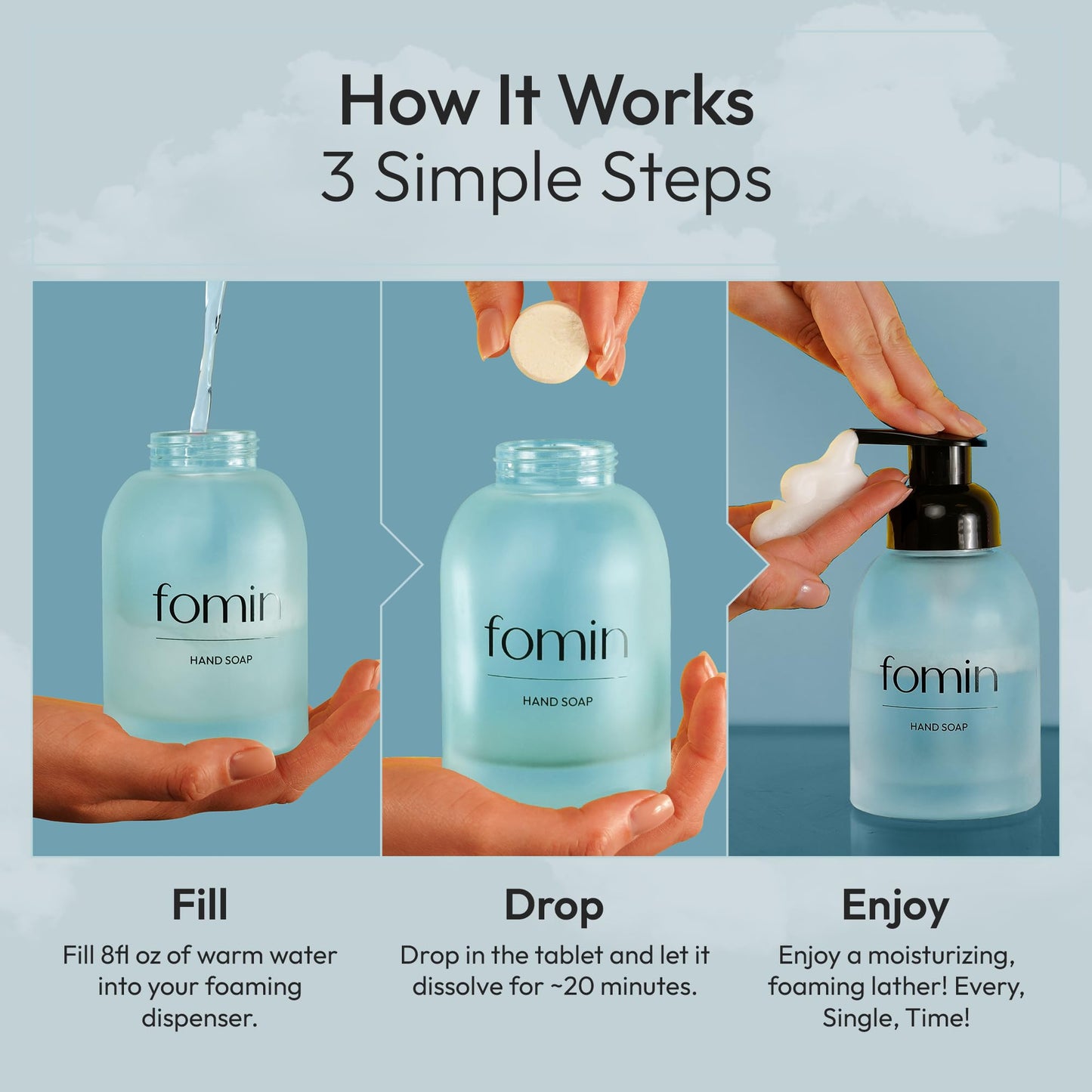 FOMIN Foaming Hand Soap Essential Kit - Variety Pack - 16 Ct