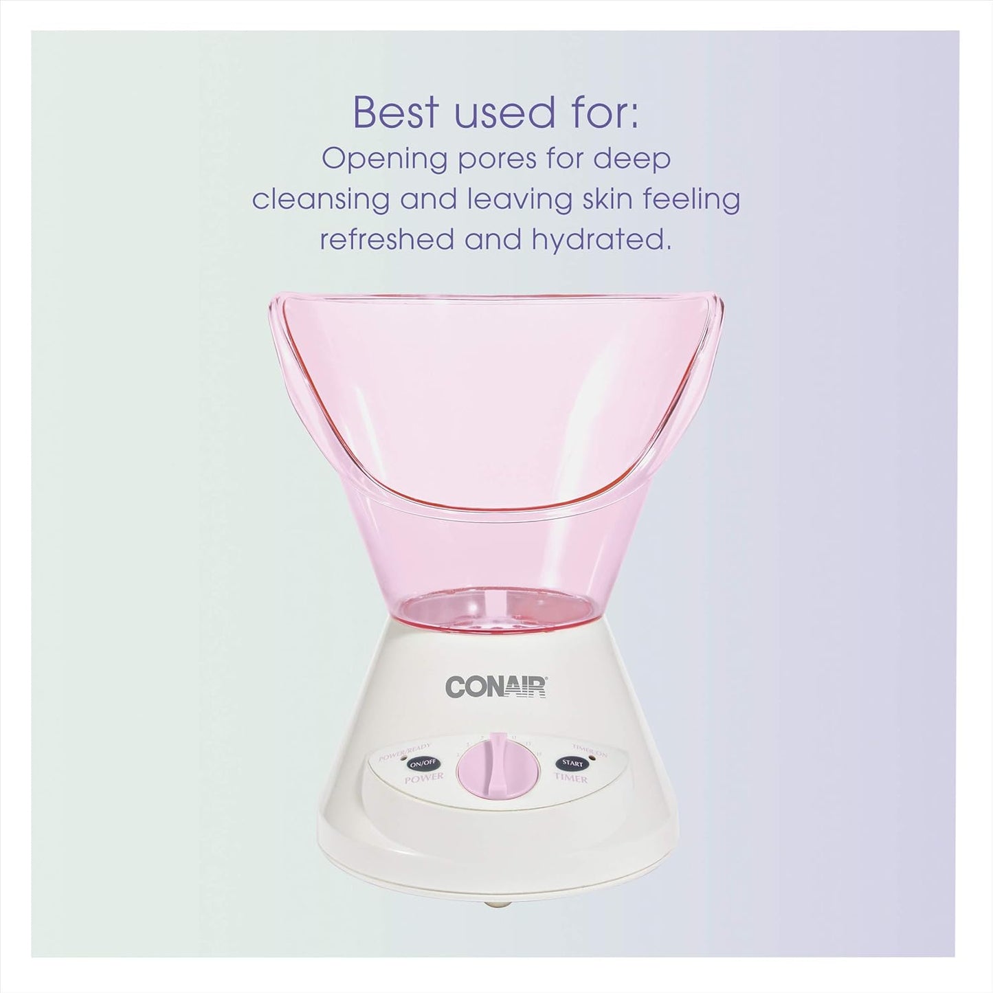 True Glow Facial Steamer - Gentle Mist Moisturizing System with Cleansing Brush | Spa Quality Skincare