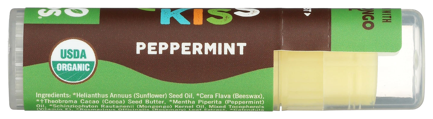 Eco Lips, Lip Balm Mongo Kiss Peppermint Organic, 0.25 Ounce