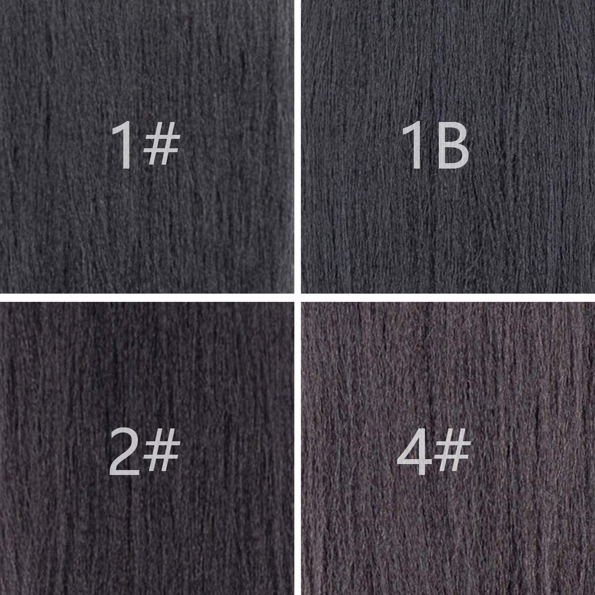 Callia Pre Stretched Braiding Hair 24 Inch 8 Packs Ombre Professional Prestretched Synthetic Braiding Hair Itch Free Yaki Synthetic Hair Extension for Crochet Twist (24Inch, 1B)