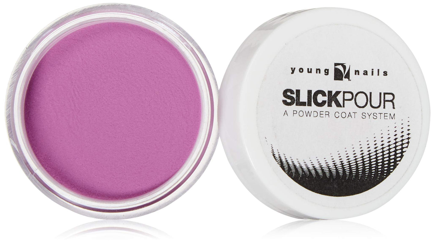 Young Nails SlickPour Dip Powder - Extended Wear Dip Powder Nail Color for use with SlickPour System Prep, Base, Activator & Top Coat, Fortified with Calcium & Vitamin E, Bruiser, 15g