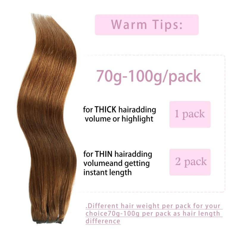 Clip in Hair Extensions Real Human Hair Chocolate Brown 14 inch 7pcs 70g/Pack, Human Hair Clip in Extensions, Salon-Grade Quality, Easy Comfort Wear for Women (#4, 14 inch)