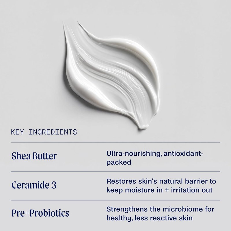 Gentle Moisturizing Body Lotion for Sensitive Skin - Eczema Relief | Fragrance-Free Shea Butter Cream, 13 oz