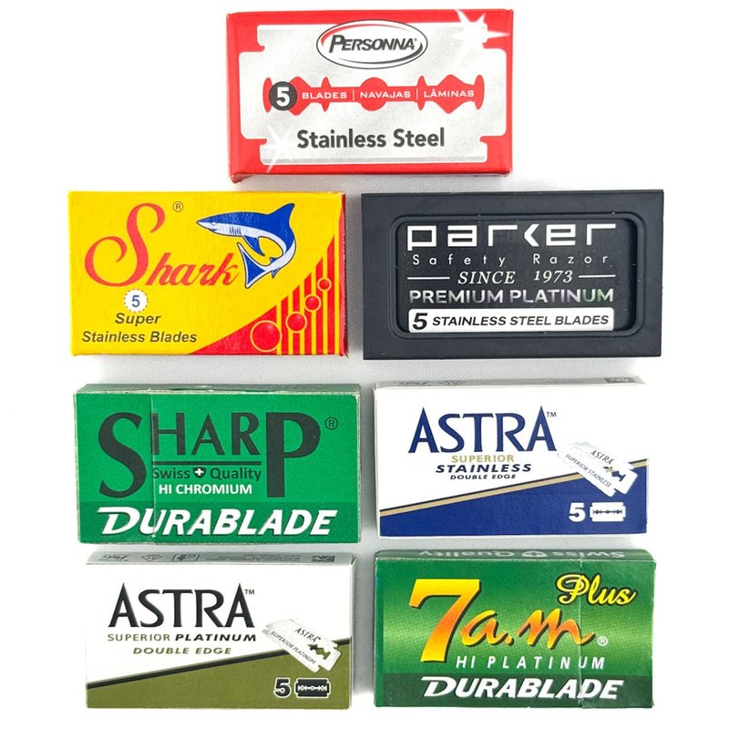 Double Edge Razor Blade Variety Pack - 100 Blades for All Standard Safety Razors