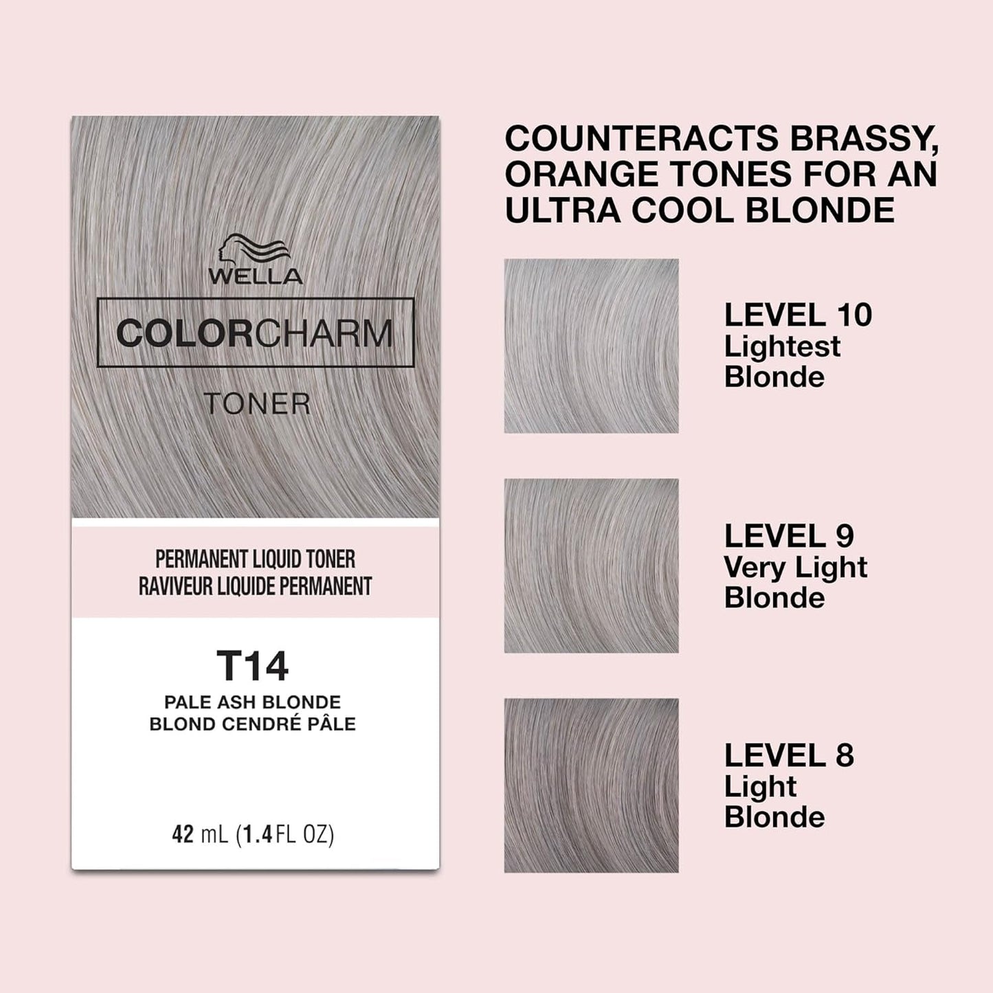COLORCHARM Permanent Liquid Hair Toners - Neutralize Brass for Healthy Blondes | Vegan & Paraben-Free