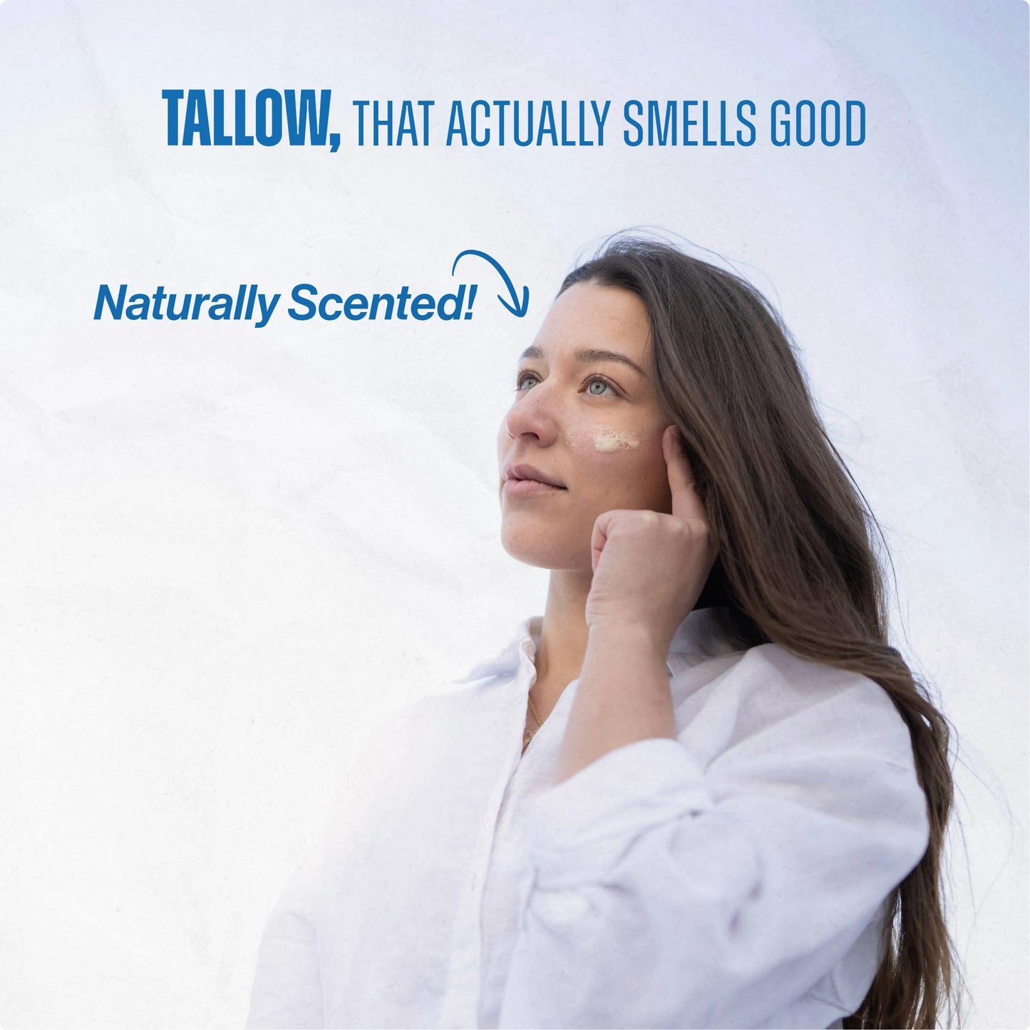 COW GUYS | Original, Tallow Balm For Face, Grass Fed Tallow For Skin, Beef Tallow Face Cream, Face Tallow, Essential Oil Cream, Moderate, Cold Pressed, Sweet Almond Oil, Natural Skincare