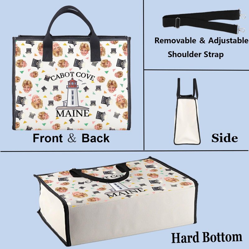 WZMPA Jessica Cosmetic Bag Murder Mystery Fans Gift TV Show Makeup Zipper Pouch Bag 80s Murder Show Merchandise (Cove -TB)