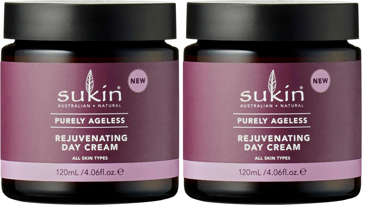 Sukin Purely Ageless Rejuvenating Day Cream for Women - 4.06 oz Cream (Pack of 2)