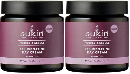 Sukin Purely Ageless Rejuvenating Day Cream for Women - 4.06 oz Cream (Pack of 2)