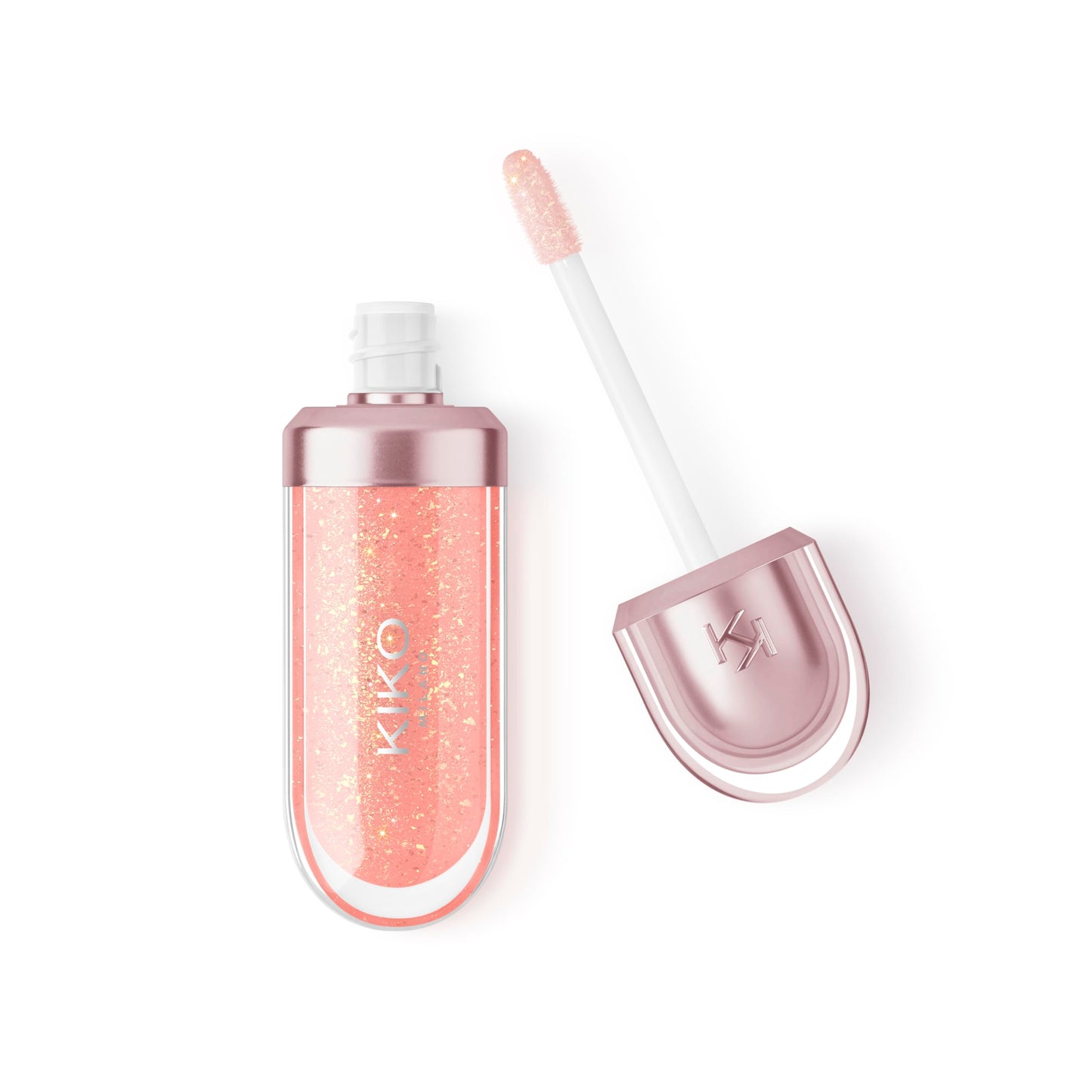 Kiko Milano 3D Hydra Lip Oil – Hydrating, Nourishing, High-Shine Lip Treatment, Non-Sticky, Moisturizing Formula with Vitamin E – 02 Atomic Orange – 6.5ml