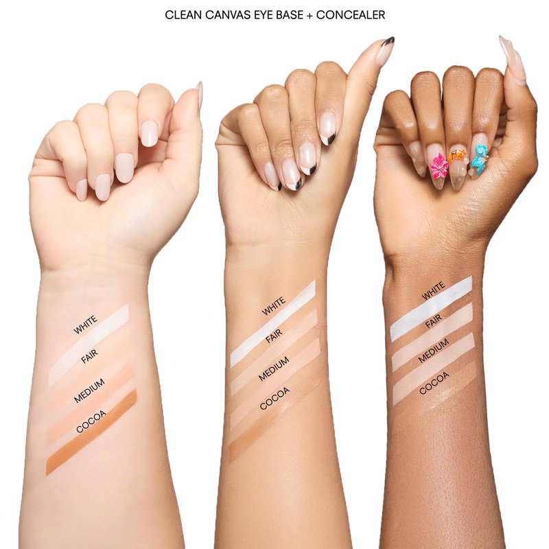 Gerard Cosmetics Clean Canvas Medium Eye Concealer and Base Smudge Proof, Makeup Primer and Eyeshadow Base, Made in the USA, Vegan Formula, Cruelty Free