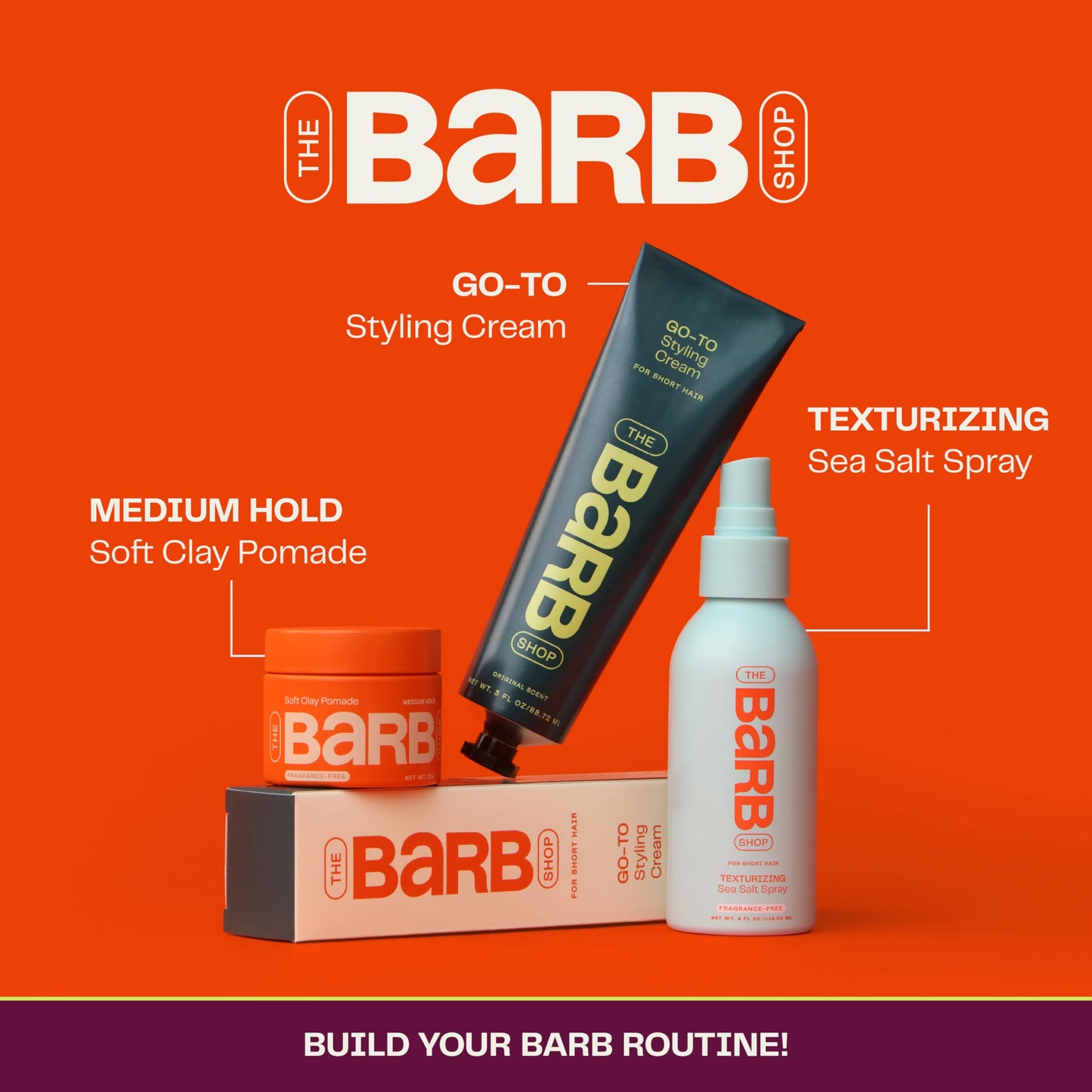 Barb Sea Salt Spray for Hair - Texturizing Beach Wave Spray for Thin and Thick Hair - Soft Matte Finish, Light Hold - Original Scent - 4 oz