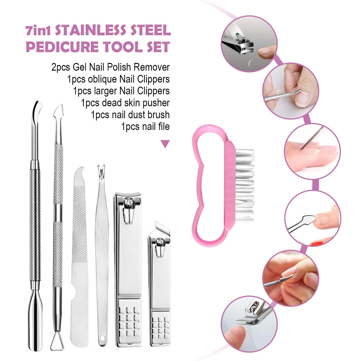 Upgraded Electric Foot File Callus Remover for Feet,Professional 2 in 1 Foot Scrubber Electric Foot Callus Remover Nail Grinder with 0-800r/min Speed Controller, Pedicure Tools for Famliy Use (Pink)