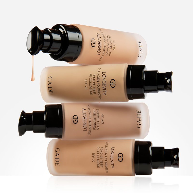 GA-DE Longevity Collagen Foundation 503 - SPF Face Makeup - Hydrates Skin and Improves Elasticity - Full Coverage and Matte Finish - 1 oz