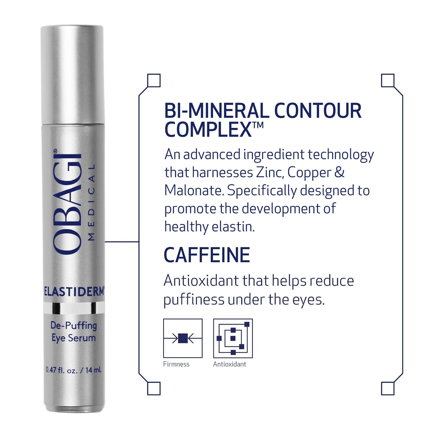 Obagi ELASTIderm Eye Serum – De-Puffing Serum with Caffeine and Bi-Mineral Contour Complex that Refreshes the Appearance of Skin Around the Eyes – 0.47 oz