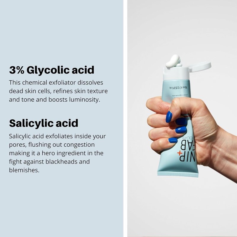 Glycolic Fix Scrub | 3% Glycolic Acid 3-in-1 Facial Exfoliator for Smooth, Radiant Skin - 2.5 fl oz