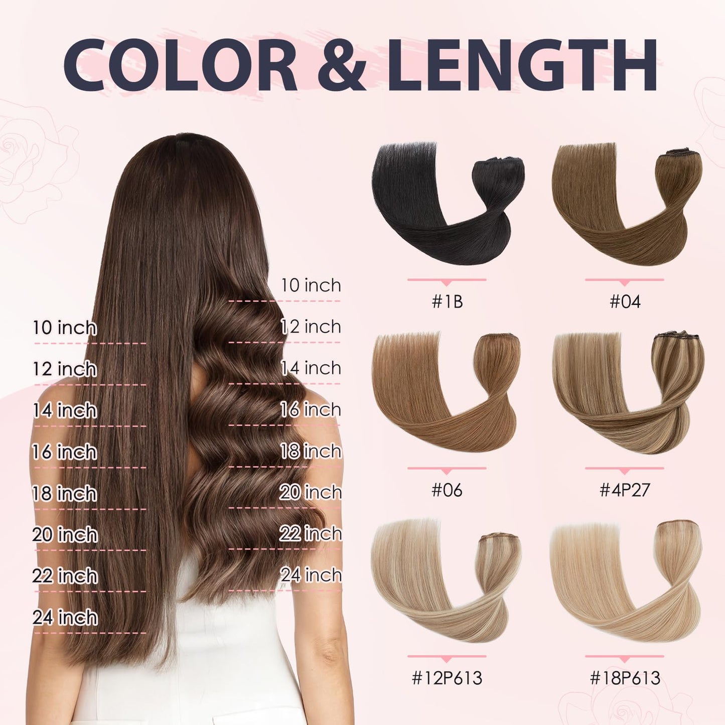 TESS 3 PCS Hair Extensions Clip ins Real Human Hair Straight Hair Extension for Women Soft Lace Wefts Invisible Clip in 16 Inches Camel Mixed Light Gold