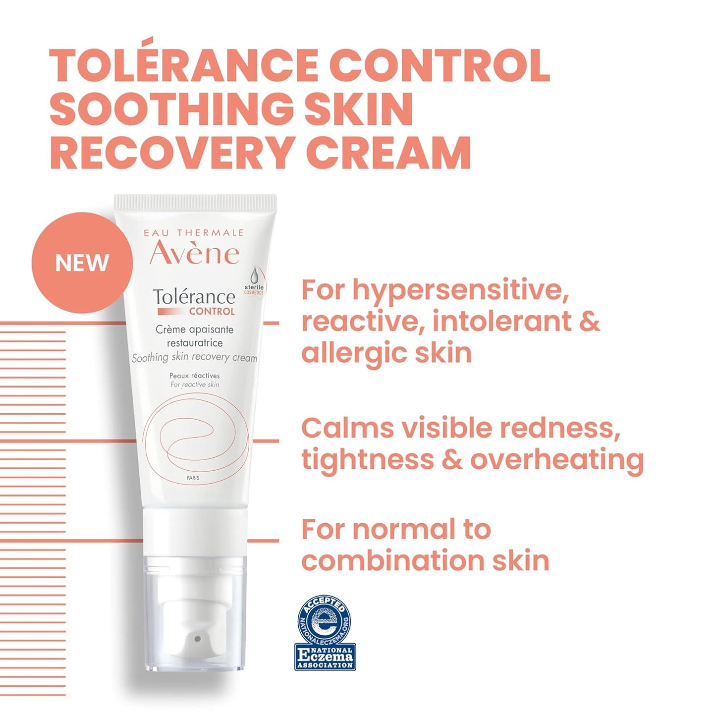 Avène Hypersensitive Skin Starter Kit - Complete Care Routine with Cream, Cleanser & Spray