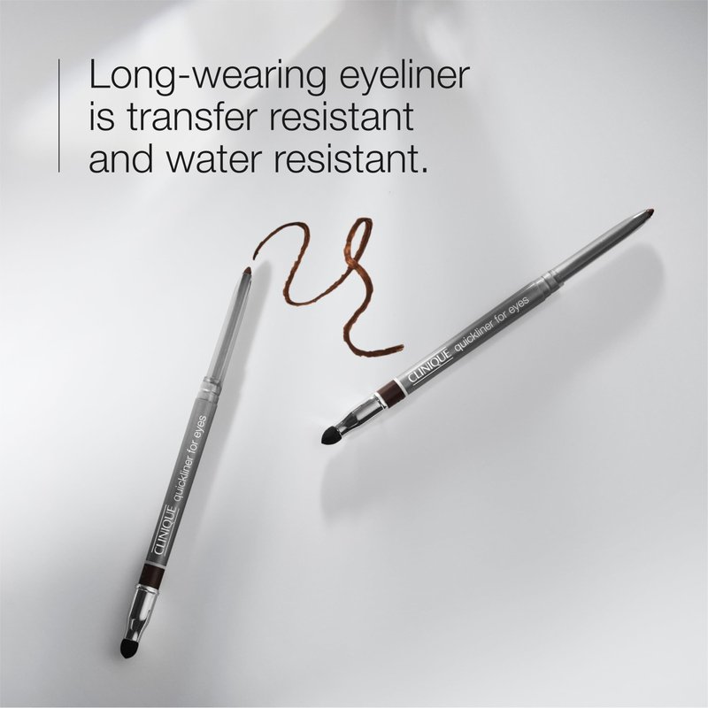 Clinique Quickliner For Eyes Eyeliner Pencil | Water Resistant, Smudge Resistant + Safe For Sensitive Eyes, New Black, 1 Count