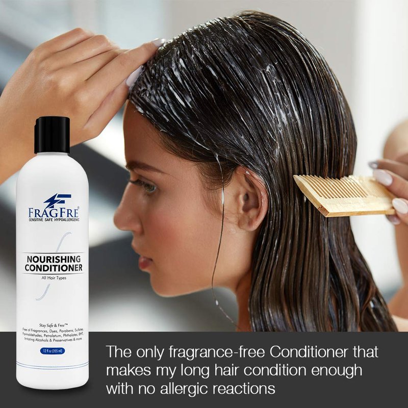 Fragrance-Free Hair Conditioner - Hypoallergenic Deep Conditioning for Sensitive Skin | 12 oz (2-Pack Gift Set)