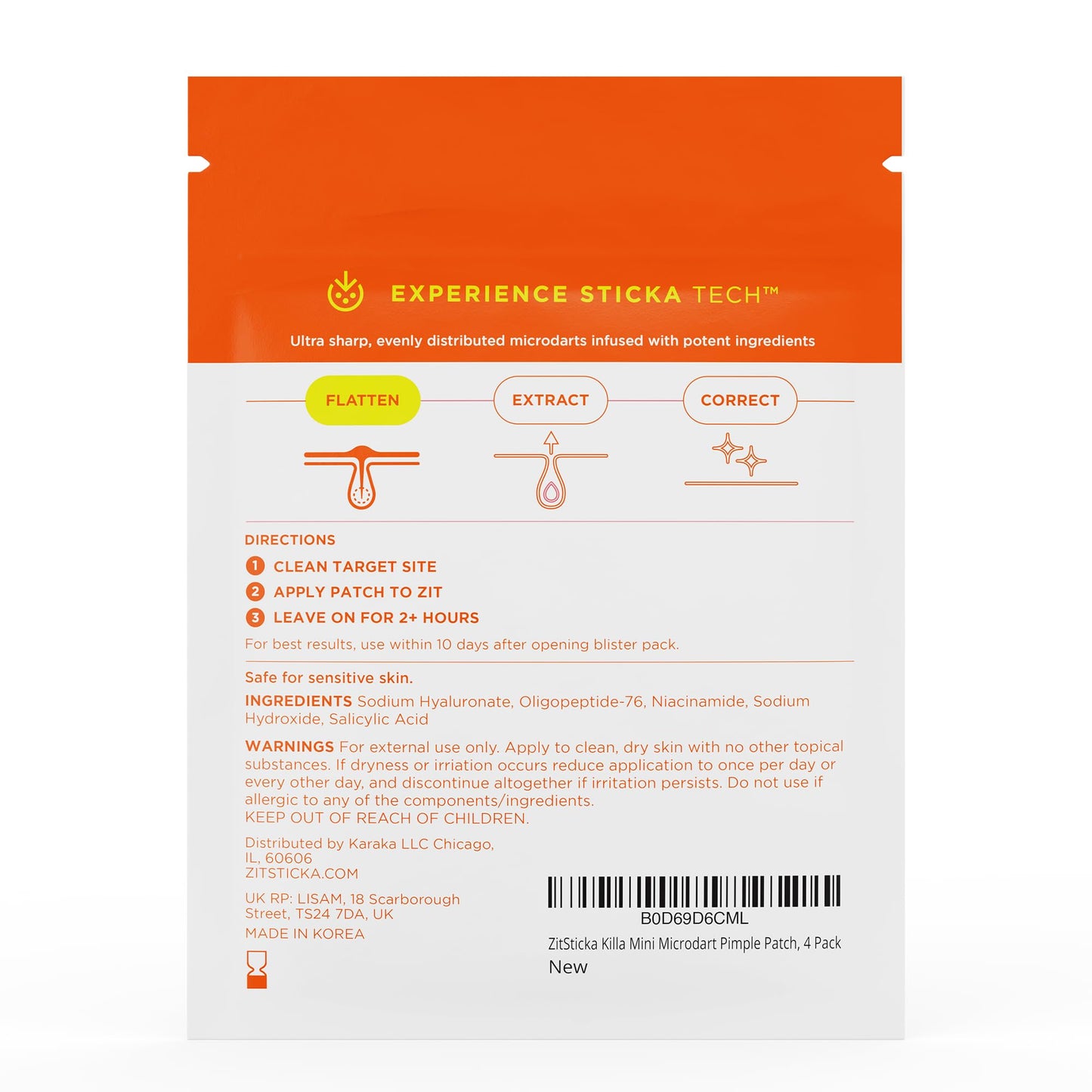 ZitSticka Killa Microdart Pimple Patches for Face - Most Potent Pimple Patch with Fast-Acting Microdarts - For Deep, Early-Stage Zits with Salicylic Acid - Mini 24 Count