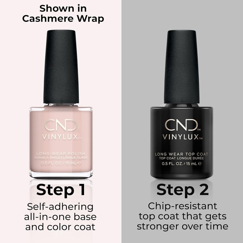 CND Vinylux Pink Nail Polish - Longwear Gel-Like Shine & Chip Resistant | 0.5 Fl Oz