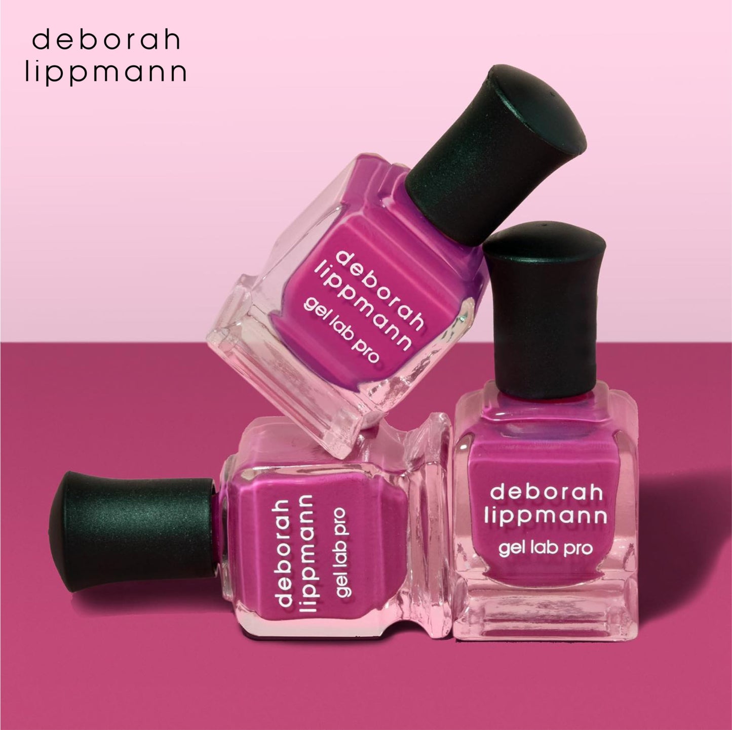 Deborah Lippmann Gel Lab Pro Nail Polish Treatment Enriched for Nail Health, Wear, and Shine No Animal Testing, 21 Free, Vegan Pink Colors